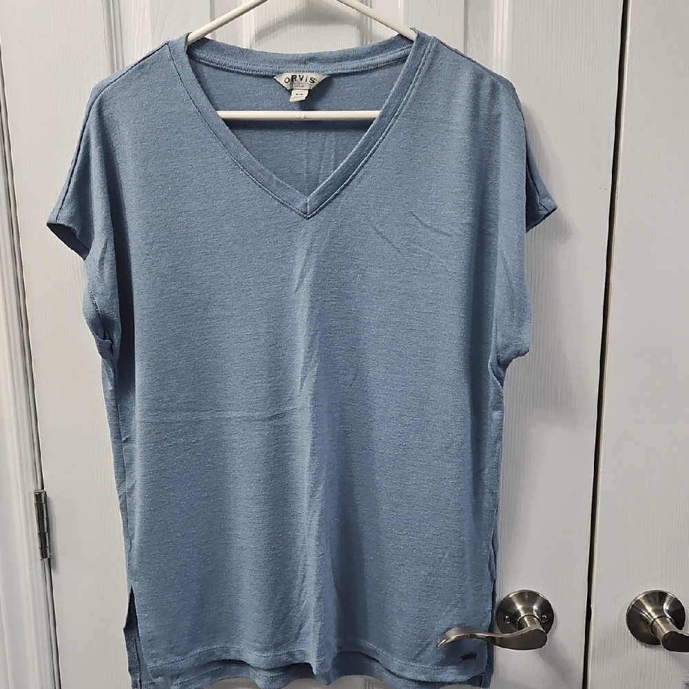 Orvis Top Color Blue Size Medium. Ptp 21 inch.